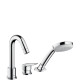 Logis Змішувач для ванни, на три отвори, з ручним душем, HANSGROHE (71310000)