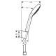 Raindance Select E 120 Porter Ручний душ зі шлангом 1,60м, HANSGROHE (26720400)