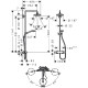 Душова система Hansgrohe Croma Select S 180 2jet з термостатом білий/хром (27253400)