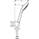 Croma Select S Vario Porter Ручний душ, білий хром, HANSGROHE (26421400)