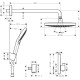 ShowerSet Raindance Select S / ShowerSelect S Душовий набір (верхній, ручний душ, ibox, термостат), HANSGROHE (27297000)