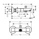 Logis Змішувач для ванни, двухвентильний, HANSGROHE (71243000)