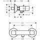 Logis Змішувач для душу, двухвентильний, HANSGROHE (71263000)