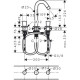 Logis Змішувач для раковини на три отвори, двухвентильний, HANSGROHE (71133000)
