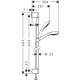 Croma Select S Multi Душовий набір, 0,65 м, HANSGROHE (26561400)