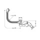 Flexaplus Сифон для ванни, HANSGROHE (58140180)