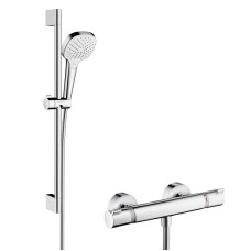 Croma Select E Vario Combi Душевий набір0.65 м з термостатом, білий/хром, HANSGROHE (27081400)
