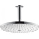 Raindance Select S 300 2jet Верхній душ с кронштейном зі стелі, ½’, білий/хром, HANSGROHE (27337400)