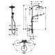 Croma Select 280 Air 1jet Showerpipe Душова система з термостатом, хром, HANSGROHE (26790000)