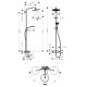 Croma Select 280 Air 1jet Showerpipe Душова система для ванни з термостатом, хром, HANSGROHE (26792000)