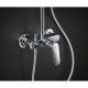 Душевая система с однорычажным смесителем Hansgrohe Crometta E 240 1jet Showerpipe (27284000)