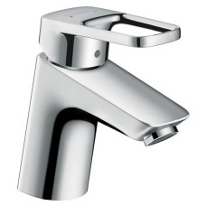 Змішувач одноважільний для умивальника 70 Hansgrohe Logis Loop зі зливним гарнітуром (71150000)