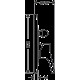 Talis S Змішувач для ванни, одноважiльний, прихований монтаж, хром, HANSGROHE (72407000)
