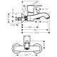 Змішувач для ванни Hansgrohe Metropol Classic (31340090)