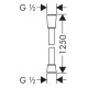 Comfortflex Шланг 1,25 м ½, хром, HANSGROHE (28167000)