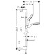 Набір для душу Hansgrohe CROMETTA Vario з мильницею Casetta (27654000)