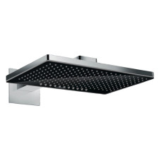 Rainmaker Select 460 Верхній душ2jet з тримачем зі стіни 450 мм, чорний/хром, HANSGROHE (24005600)