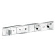 RainSelect Термостат для душу, з 4 кнопками, на 4 споживача (білий / хром), HANSGROHE (15357400)