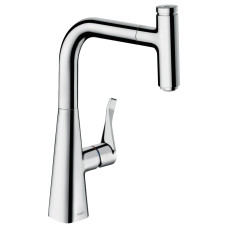 Змішувач для кухні Hansgrohe Metris Select M71 240 з витяжним шлангом