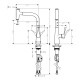 Смеситель для кухни Hansgrohe Metris Select M71 240 с вытяжным шлангом