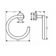 Logis Кiльце для рушника, HANSGROHE (41724000)