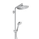Croma Select S Душова система Showerpipe 280 1jet, 9 л/хв з термостатом, версiя EcoSmart, хром, HANSGROHE (26794000)