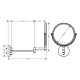 Logis Дзеркало для голiння, настiнне, хром, HANSGROHE (73561000)