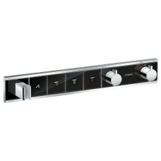 RainSelect Термостат с 4 кнопками, СМ, черный/хром, HANSGROHE (15357600)