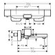 Термостат для ванни Hansgrohe Ecostat E, для відкритої установки (15774000)