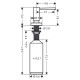 Hansgrohe A51 Диспенсер для мила, хром, HANSGROHE (40448000)