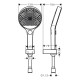 Душовий набір Hansgrohe 130 3jet зі шлангом 125 см (26852700)