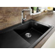 S514-F450 Мийка для кухнi, вбуд. 450, з крилом, чорний графiт, HANSGROHE (43314170)