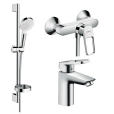 Набір змішувачів Hansgrohe Logis Loop для душу та умивальника 100 (71151000+71247000+265534000)