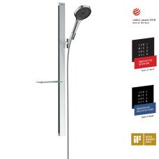 Душовий набір Hansgrohe Rainfinity 130 3jet з душовою стійкою 90 см і мильницею (27671000)