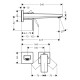 Смеситель однорычажный для раковины Hansgrohe Metropol (32526700)