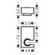 Porter E Тримач для душу, хром, HANSGROHE (28387000)