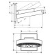 Rainfinity Верхнiй душ 250 3jet з настiнним тримачем, матовий бiлий, HANSGROHE (26232700)