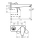 Змішувач для раковини Hansgrohe Talis E (71734700)