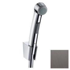 Hansgrohe Гігієнічний душ, зi шлангом 1,25 м та тримачем, ½’, шлiфований чорний хром, HANSGROHE (32129340)