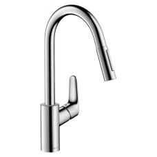 Змішувач одноважільний для кухні Hansgrohe Talis M41 з витяжним душем (73880000)