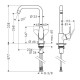 Смеситель однорычажный для кухни Hansgrohe Talis M41 (31820670)