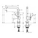 Смеситель однорычажны для кухни Hansgrohe Talis M54 270 1jet (72840000)
