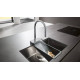Смеситель для кухни Hansgrohe Aquno Select M81 с выдвижным душем хром