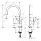 Смеситель однорычажный для кухни Hansgrohe Talis M54 (72804670)