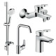 Набор смесителей для ванны Hansgrohe Logis Loop (71151000+71244000+26553400+31820000)