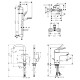 Набор смесителей для ванны Hansgrohe Logis Loop (71151000+71244000+26553400+31820000)