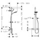 RAINDANCE Select E 150 Showerpipe душевая система SemiPipe, хром, HANSGROHE (27293000)