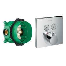 SHOWER Select термостат для душу + IBOX universal прихована частина для змiшувача (у подарунок), HANSGROHE (15763000+01800180)