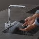 Смеситель для кухни Hansgrohe Aguno Select M81 с выдвижным изливом (73830000)