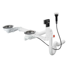 D17-11 сифон до мийки для кухнi, хром, HANSGROHE (43938000)